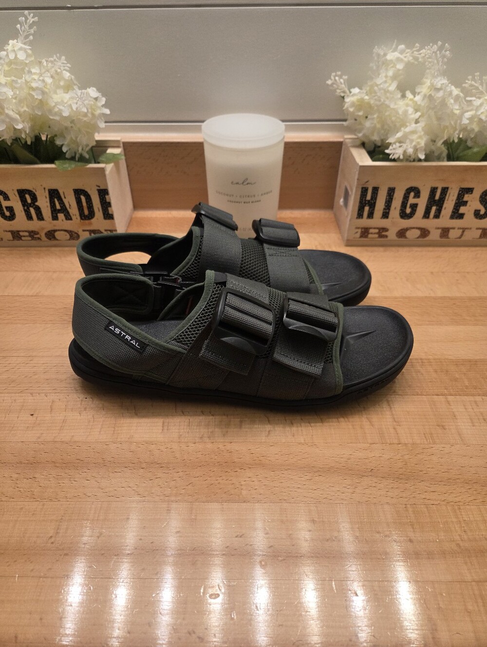 Astral Men's PFD Sandals Ceder Green Aquatic Outdoor Shoes Size 12